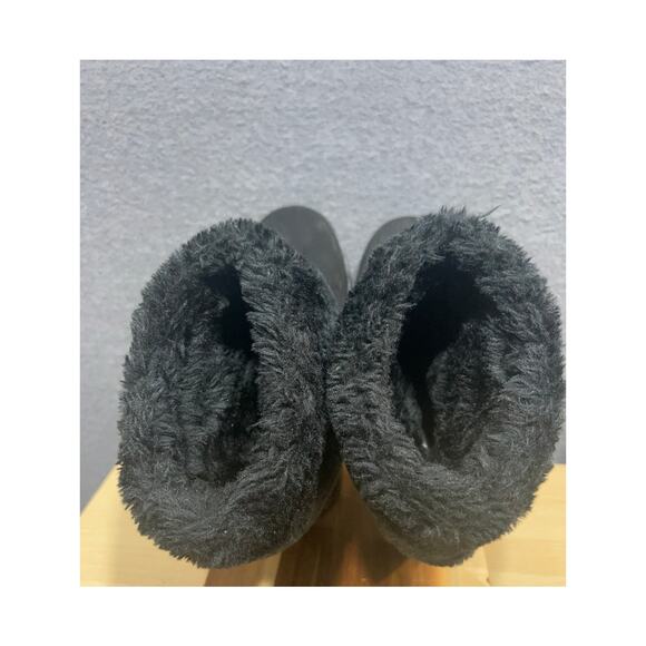 GBG Los Angeles Womens GGALEYA Faux Suede Winter Ankle Boots Size 7.5M Black - Picture 4 of 7